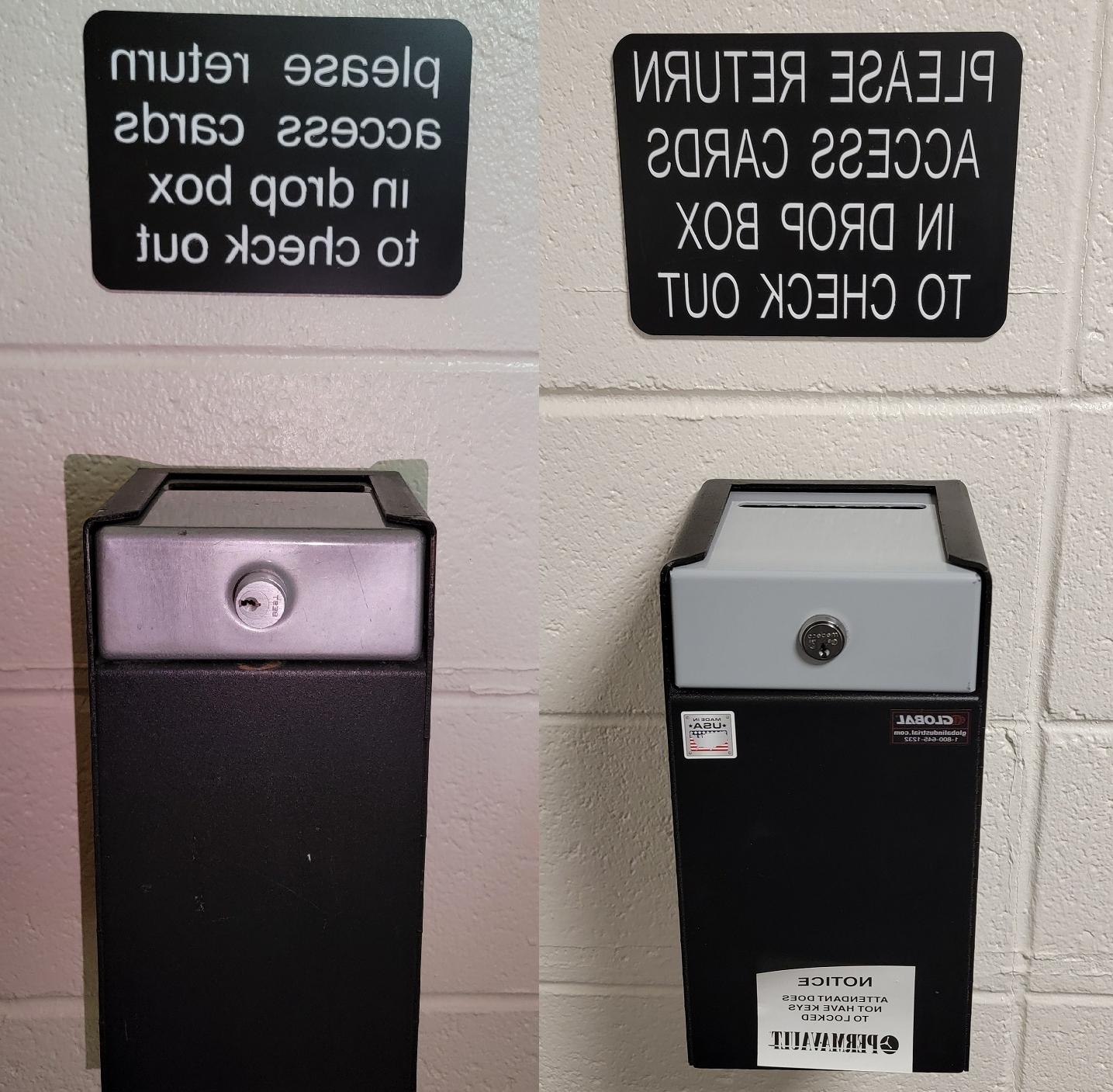 Access card return dropboxes